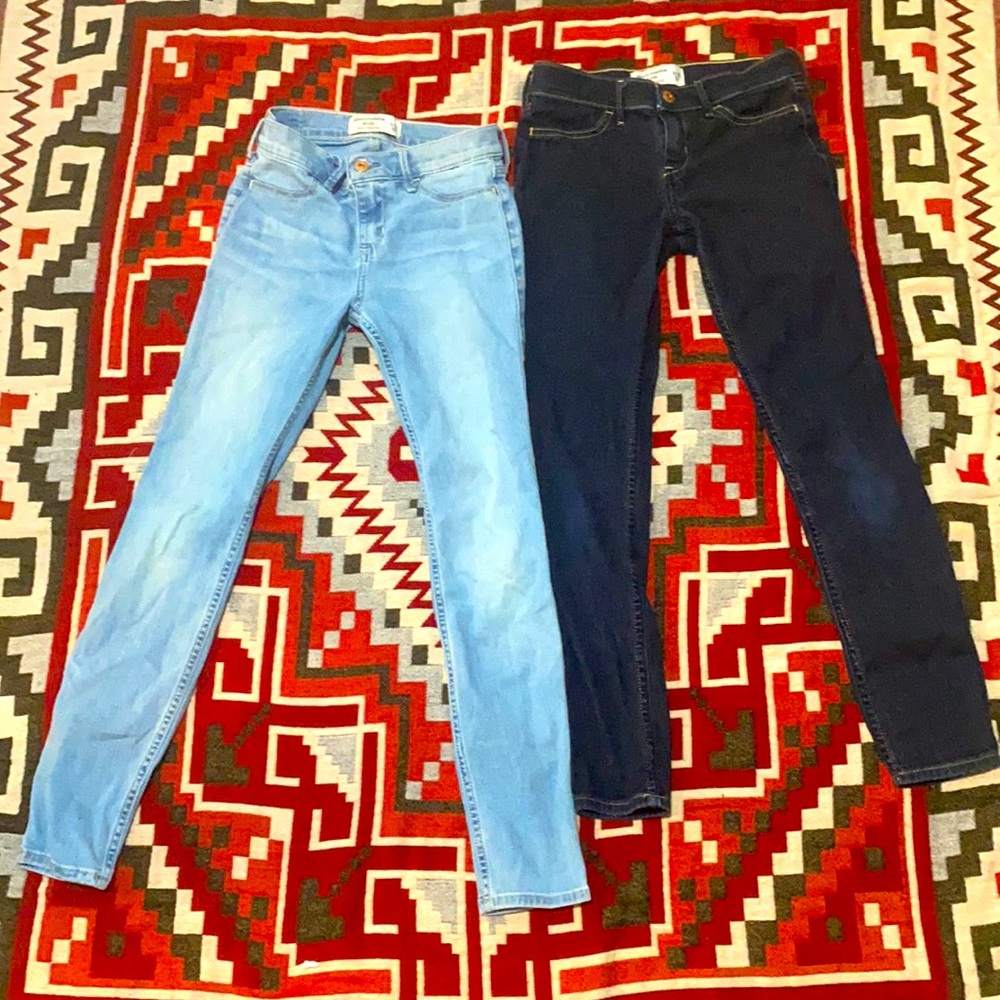 NWOT Set of two Abercrombie Kids Jeggings 11/12